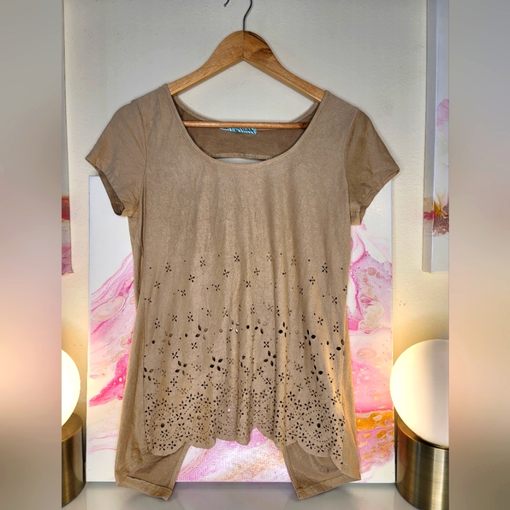 Maurice's Flowy Faux Suede Top